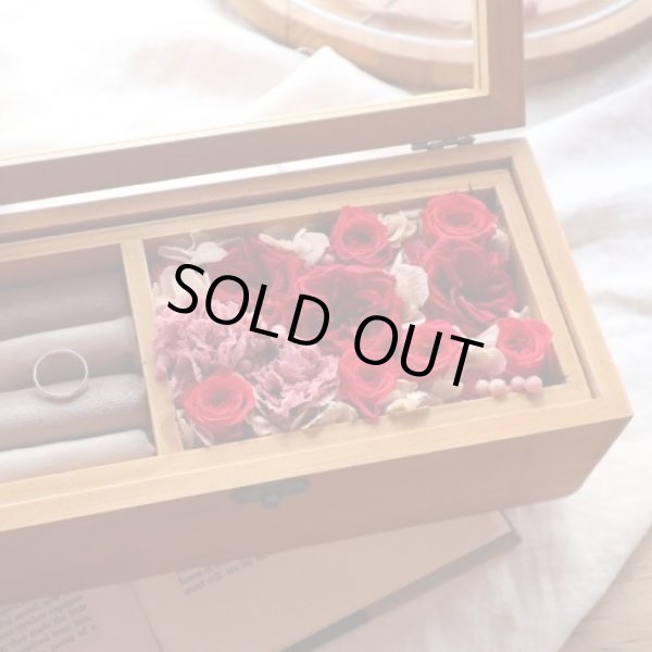 プリザーブドフラワー ｜【ウッド ジュエルボックス】 プリザーブド